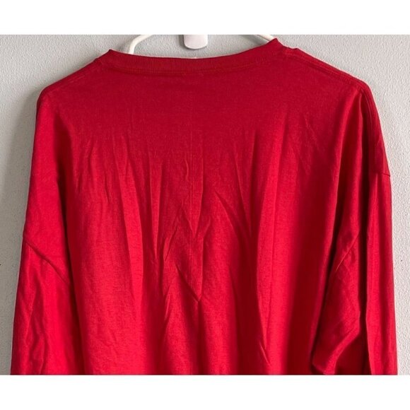 NWOT Fruit of the Loom Mens Red Crewneck Long Sleeve T-Shirt 2XL - Picture 6 of 10